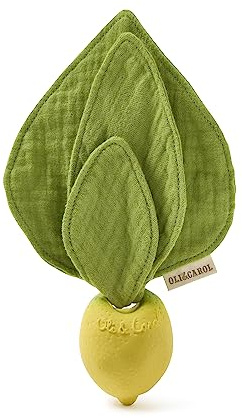 Oli & Carol - Mini DouDou Mordedor Bebé Limone, Giallo, John Lemon