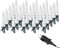 LED Lichterkette Weihnachtsbaum für außen und innen, strombetrieben - keine Batterien erforderlich, robuste Retro-Riffel-Weihnachtskerzen für den Christbaum (17,4 Meter - 30 Lichter)