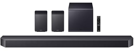Samsung Q990F 11.1.4ch Q Series Subwoofer + Rear Speaker, Wireless Dolby Atmos, Q-Symphony, Game Mode Pro, Adaptive Sound (HW-Q990F, 2025)