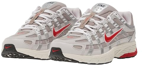 NIKE Men's P-6000 Sneakers, Grey/Fire Red/Phantom, 9.5 UK