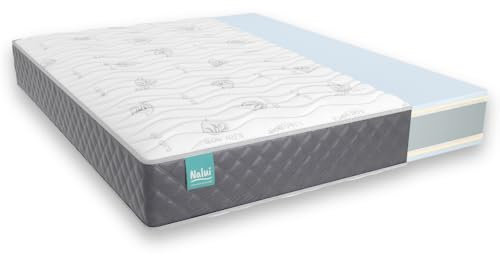 Don Descanso - Colchón 160x200 Viscoelastico Mulhacen DualSense, Altura ± 26cm. Multicapa con Núcleo GravityFoam, Firmeza Alta, Doble Cara Invierno/Verano, Transpirable. Fabricado en España, Gris