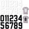 ASTER 22 números de transferencia de calor del 0 al 9, números de 8 pulgadas para planchar para camisetas de baloncesto, 0-9 parches para planchar para ropa de equipo, deportes, camiseta de fútbol,
