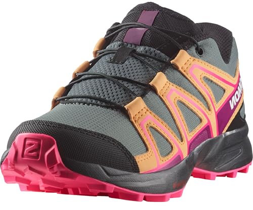 Salomon Speedcross Unisex Kids Hiking and Running Shoes, Precise fit, Grip, and Practical comfort, Sedona Sage, 12-K