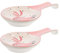 ELAYARD Reposacucharas De Cerámica 2 Piezas Soporte Práctico Para Cucharas De Cocina Resistente y Elegante Adecuado Para Uso Diario y Decoración De Mesa
