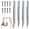 Schaukel-Set, robuste , Metall-Trampolinpfähle, sichere und einfache Installation, erhöhte Sicherheit, 44 x 3 cm, für Schaukel-Sets, Trampoline, Schuppen und große
