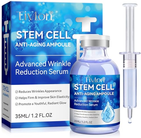 Sérum à cellules souches pour le visage et le corps, Sérum à micro-aiguilles anti-âge en ampoule pour aider à réduire les rides et ridules, raffermir et lifter la peau, essence hydratante pour le