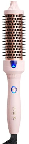 K&K 1.5 Inch Ceramic Tourmaline Ionic Curling Brush Volumizer - Hot Brush Creates Root Volume & Loose Curls, Volume Curls, Hair Styling Tool