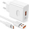 66W Supercharge Chargeur Rapide pour Huawei Honor, USB C Chargeur avec Câble USB C 1m 6A, Adaptateur Chargeur pour Huawei Pura 70, Mate 60 Pro, Honor 200 Lite,90 Lite, Magic6 Lite, Magic6 Magic7 Lite
