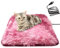 Yanmucy Pet Heating Pad Puppy Heat Pad Small Thermostatic Cat Bed Electric Heating Pad Pet Warming Mat Dog Cushion Kitten Bed Indoor (red)
