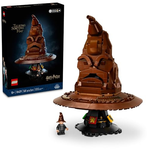Lego Harry Potter 76429 Chapeau de tri Parlant avec 31 Voix – Ensemble de Construction Harry Potter – Idée Cadeau pour Adultes, Femmes et Hommes, 18+