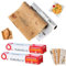 Carta da Forno, Carta Alimenti al Forno, Rotolo Carta Oleata 800 x 30 cm, Carta da Imballaggio Alimentare carta Deli, Carta da Cucina per Gril, Panini E Patatine, Bianco, Marrone