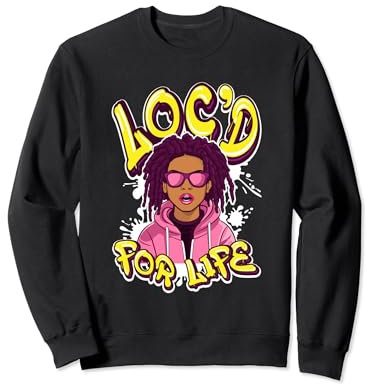 Loc 'd For Life Kühne Sonnenbrille und Statement von Loc'd For Life Sweatshirt