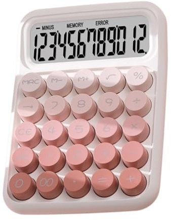 Kids Calculator - ABS material kids calculator | Anti-slip Desk Calculator Big Button Cute Calculator Keyboard Calculator | Handheld Calculator Mechanical Desktop Calculators for Kids