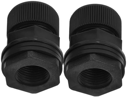 FUNOMOCYA Raccordo Per Paratia Per Barile Per Pioggia Da 3/4 Di Pollice Giunto Per Serbatoio Dell'acqua Connettore in Pvc Per Tubo Flessibile Adattatore Per Paratia Per Serbatoio