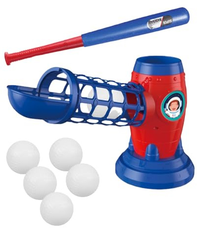 Baseball et Softball Pitching Machine - Ball Ball Set avec Lancer de tir et balles | Jouet d'entraînement de Baseball en Plein air pour Les de 3 à 8 Ans, Jeu Sportif dans la Cour pour princip