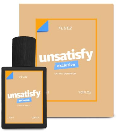 FLUEZ Unsatisfy Profumo Unisex, Collezione Anni '90, 30 ml, Extrait de Parfum, Fragranza Speziata con Incenso, Mirra, Cipresso e Rum, Profumo di Nicchia Made in Italy