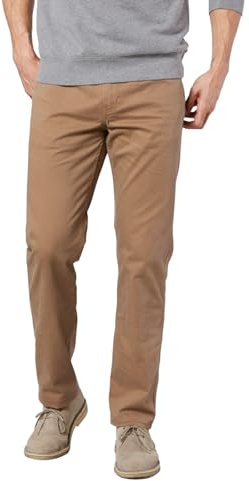 DOCKERS® Men's Jean Cut Straight Fit with All Seasons Tech™, Leather, 38W x 32L
