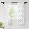 Encasa Homes Poliestere stampato Window tende con cravatta indietro, 4.5 ft lungo, Palm Leaves, confezione da 2