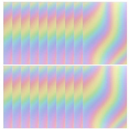 YXJDWEI 20 Blatt Glitzer Papier Glänzend Bastelpapier A4 Farbiges Tonpapier Sortiert Glitzer Karte Glitterkarton Patchwork Bling-Bling Karton für DIY Handwerk Scrapbooking (Bunt)