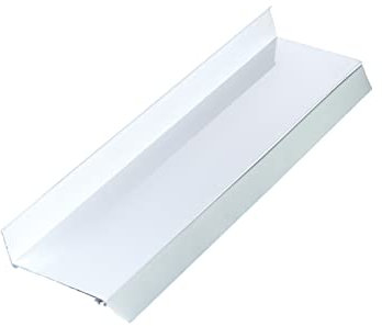 Wandanschlussprofil 120 mm, Alu pressblank inkl. Dichtung (3050 mm)