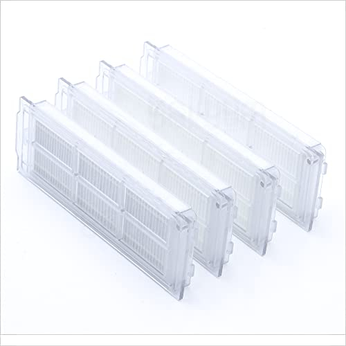 BAKUUM Pack 4 HEPA-Filter, für Xiaomi Mop 2S / Mop P/Mop Pro / STYJ02YM / XMSTJQR2S. Filter für Mischwassertank und Staubtank. Hochleistungsfilter