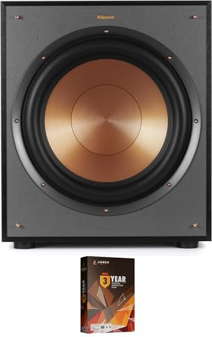 Klipsch R-120SW 200 Watt Subwoofer with an Additional 1 Year Coverage (2018)