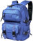 Oreunik Zaino da Viaggio per Scuola Superiore, Università, Uomo Donna, Adolescente Porta PC 15,6 Pollici Leggero Resistente, Nero (Blu)