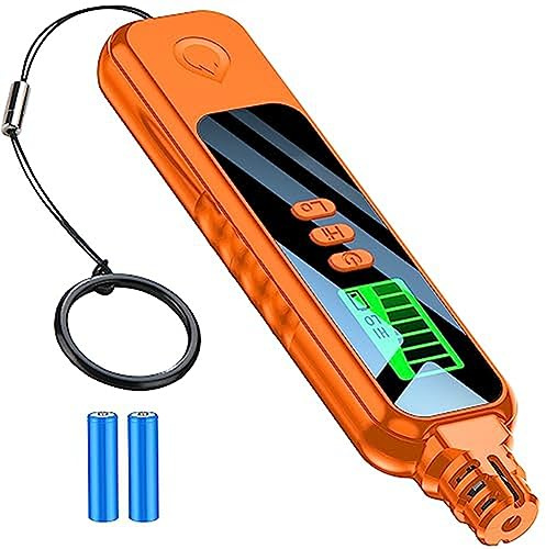 Restikiant Detector de Fugas de Gas Detector de Gas Natural PortáTil Sonido de Alarma Metano Hexano con Pantalla LCD 2 Pilas AAA para el Hogar A