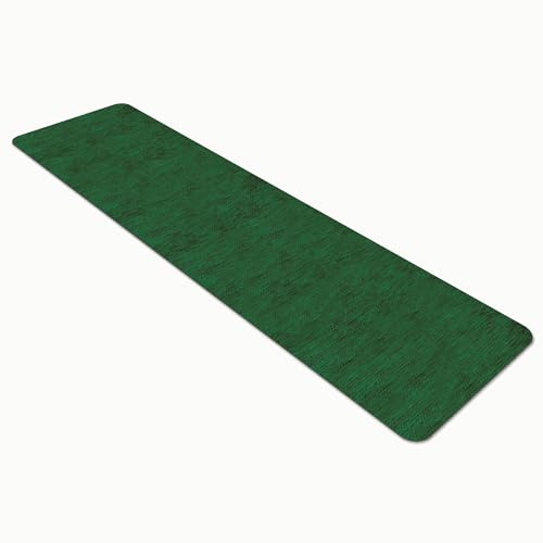 Comart - Tappeto Cucina Nancy - Antiscivolo - Lavabile in Lavatrice - Moderna Passatoia in Ciniglia - Runner per Corridoio e Cucina - Morbido e Resistente - Made in Italy - Verde Brillante - 50x270 cm