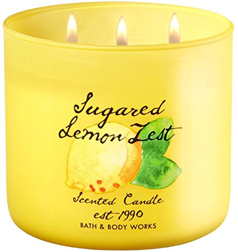 Bath & Body Works Candle 3 Wick 14.5 Ounce 2017 Edition Sugared Lemon Zest