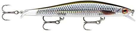 Rapala Unisex-Adult Ripstop Angelköder-Angelzubehör mit Zweiteiliger Tauchschaufel-Süßwasser Spinnköder-Lauftiefe 1,3-1,6m-Fischköder 12cm, 14g-Hergestellt in Estland-Live Roach, Standard