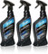 TENZI 3X Glasreiniger (600ml) Premium Auto & Motorrad - Scheibenreiniger, Keine Streifen & klare Sicht, Antibeschlag - Lotuseffekt, Abperleffekt für Autoscheibe, Fenster, Scheiben, Glas, streifenfrei