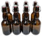 DIAH DO IT AT HOME Brown Glass Beer Bottle 500ml with Ceramic Swing Top x 8