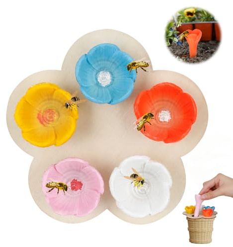 YAOZUP Bienen Insekten Trinkbecher, Bienenbecher für den Garten, Durstige Bestäuber Brauchen ein Getränk, Bienen Trinkbecher, Bienenbecher für durstige Bestäuber (B)