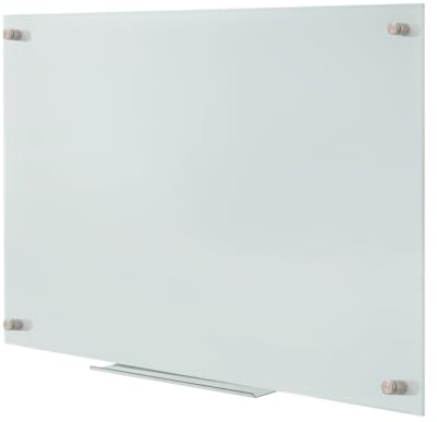 LogiLink EO0061 - Pizarra magnética de vidrio con marco para borrado en seco/pizarra de pared, 90 x 60 cm, sin marco