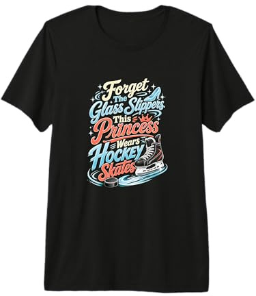 Princesa Viste Patines de Hockey sobre Hielo Humor Camiseta Premium