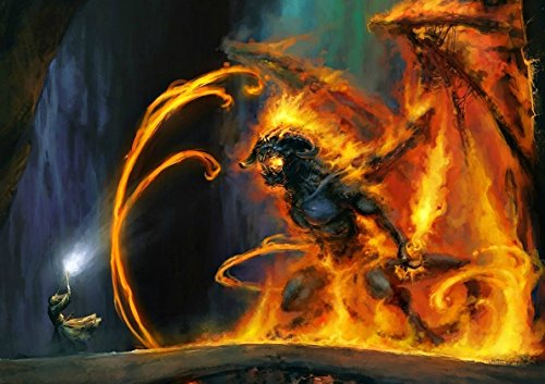 My Little Poster Plakat Balrog Gandalf Kampf 2 Lord DER Ringe Ring Lords