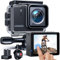 iZEEKER Action Cam 4K 30FPS 20MP, 40M Wasserdicht, Unterwasserkamera mit Stabilisierung, Touchscreen Videokamera, 170°Weitwinkel Helmkamera, 2X1050 mAh Akkus, WiFi, 2.4G Fernsteuerung, Zubehör Kit