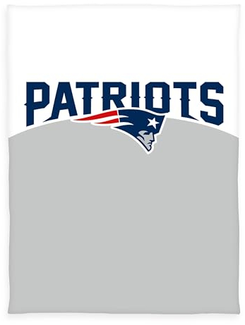 Herding Wellsoft-Flauschdecke New England Patriots, NFL American Football-Decke, 150 x 200 cm, Polyester