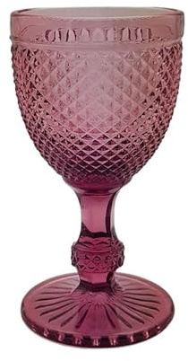 ROCKING GIFTS Bicchiere in Vetro acidato Rosa da 230 ml - Ideale per Le Occasioni Speciali