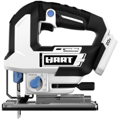HART JIGSAW 20-Volt Battery-Powered Brushless Orbital Jigsaw (Battery Not Included)