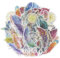 Lpitoy Scrapbook Sticker 60pcs Washi Feather Dreamcatcher Sticker Selbstkleber Dekorative Aufkleber Für Album Notebook Journal Card