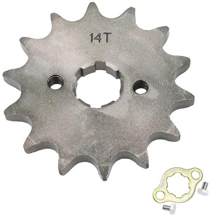 Moto Ingranaggi catene Motore Anteriore 530 10T 11T 12T 13T 14T 15T 16T 17T 18T 19T 20T 21T Denti 20mm Pignone Catena Con Piastra Di Fissaggio Locker Dirt Bike Pignone