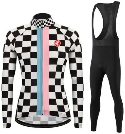 UGLY FROG Radbekleidung Langärmeliges warmes Damen Wollfutter Radhose mit Kissen 20D Gel