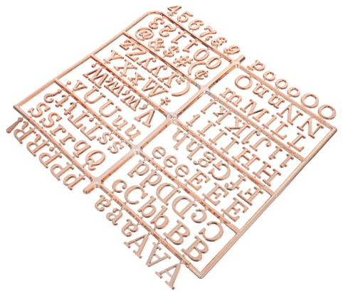 Gogogmee Letrero De Letras De Plástico Para Tablero De Letras Solo Números Símbolos