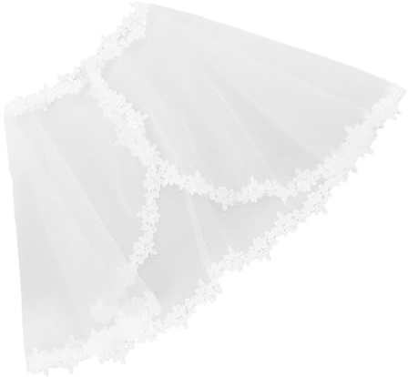 Roleader Châle en Tulle Blanc pour Fille, Cape Élégante et Respirante pour Cérémonies, Mariages et Fêtes, Confortable