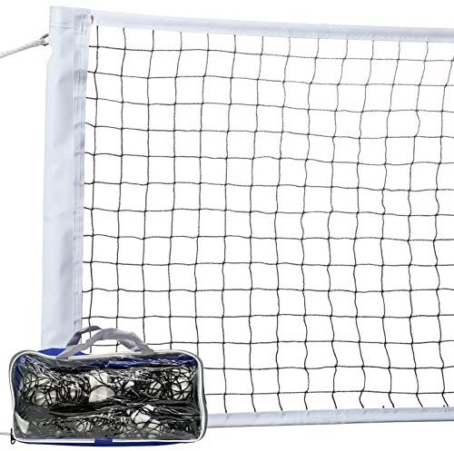 Red de Voleibol para Exteriores, Red de Voleibol Resistente para Patio Trasero, Red Profesional de 32 x 3 pies con Cintas Laterales reforzadas para Deportes de Piscina en el Suelo, Red de Repuesto