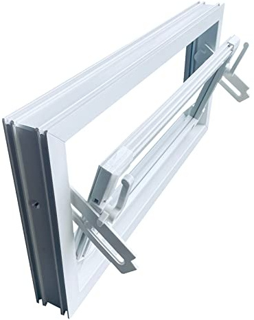 Trobak Kellerfenster weiss 40 x 30 cm Einfachverglasung