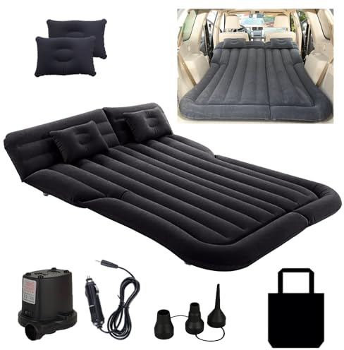 Sgizoku SUV Universal Inflatable Air Mattress Large Size Car Travel Mattress Camping Bed 175x135CM Truck Bed Mattress, Portable Sleeping Pad