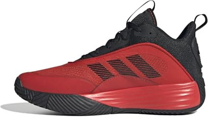 adidas Herren Own The Game 3 Shoes Basketball-Schuhe, Core Black/Red/Red, 44 2/3 EU